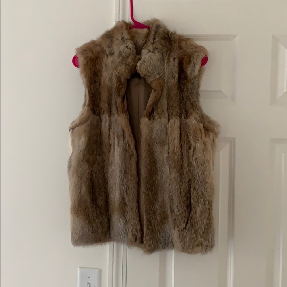 Michael Kors rabbit vest
